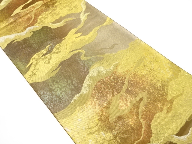 JAPANESE FUKURO OBI / WOVEN MIST