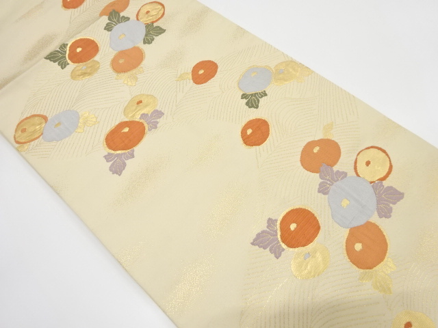 SALE!! JAPANESE NAGOYA OBI / WOVEN KIKU