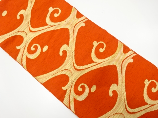 SALE!! JAPANESE KIMONO / ANTIQUE NAGOYA OBI / WOVEN ARABESQUE
