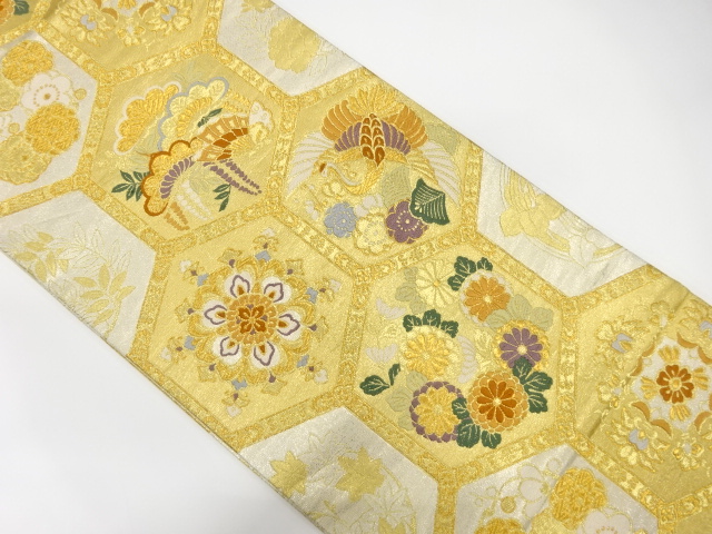 SALE!! JAPANESE FUKURO OBI / WOVEN KIKKO PATTERN