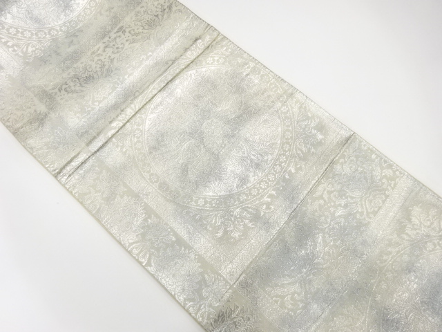 SALE!! JAPANESE KIMONO / ANTIQUE FUKURO OBI / SILK / WOVEN FLORAL SARASA