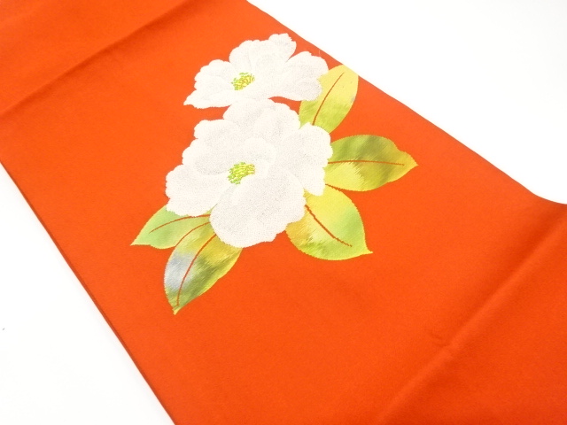 SALE!! JAPANESE NAGOYA OBI / WOVEN CAMELLIA