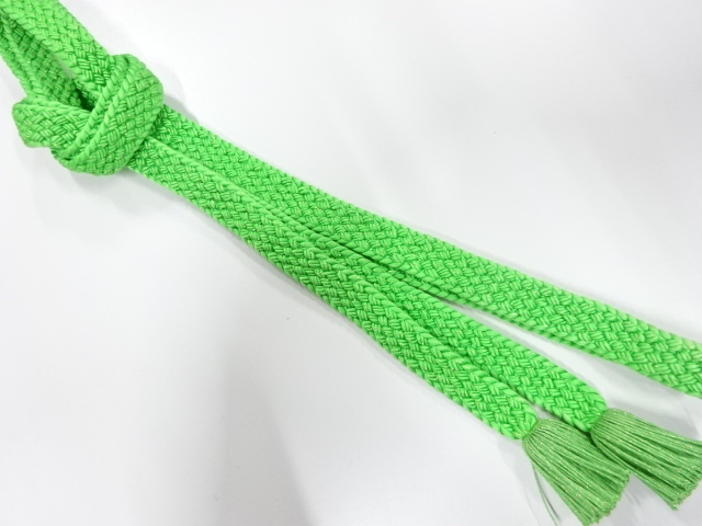 SALE!! SILK Twisted tassel hand-knit obijime