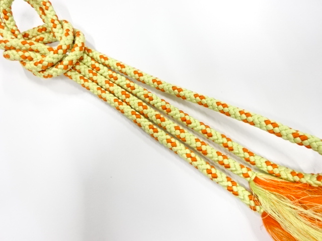 SALE!! JAPANESE KIMONO / HANDTIED OBIJIME CORD