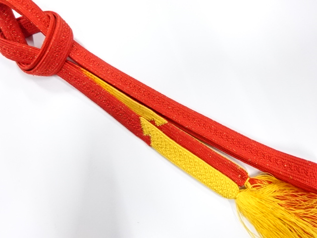SALE!! JAPANESE KIMONO / HANDTIED OBIJIME CORD