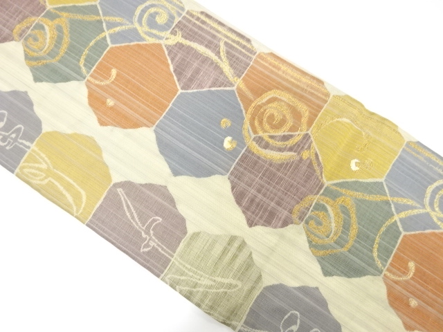 SALE!! JAPANESE FUKURO OBI / WOVEN ARABESQUE