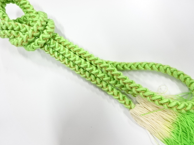 SALE!! JAPANESE KIMONO / HANDTIED OBIJIME CORD
