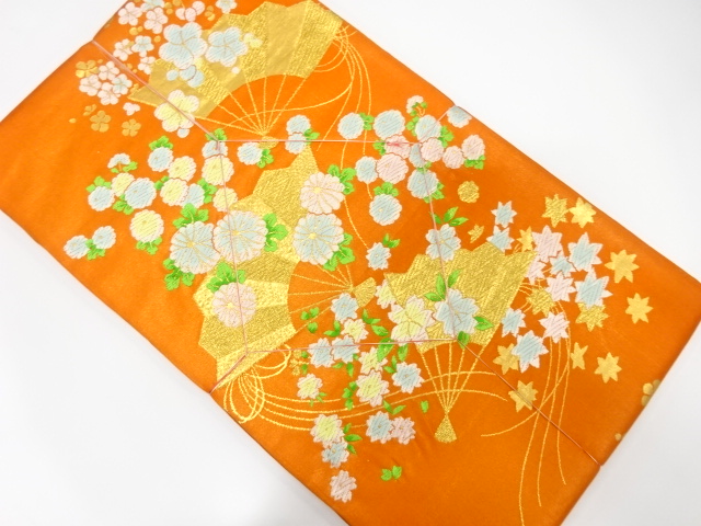 SALE!! JAPANESE FUKURO OBI / っUNUSED / WOVEN FLOWER