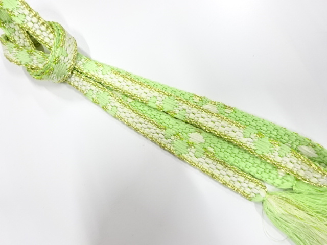 SALE!! JAPANESE KIMONO / HANDTIED OBIJIME CORD