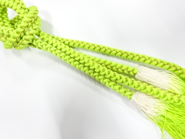 SALE!! JAPANESE KIMONO / HANDTIED OBIJIME CORD