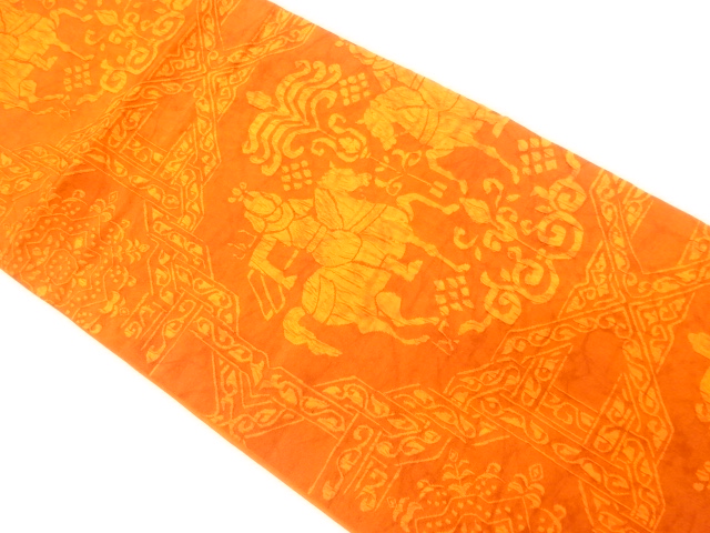 SALE!! JAPANESE FUKURO OBI / MATELASSE / WOVEN FLOWER CREST