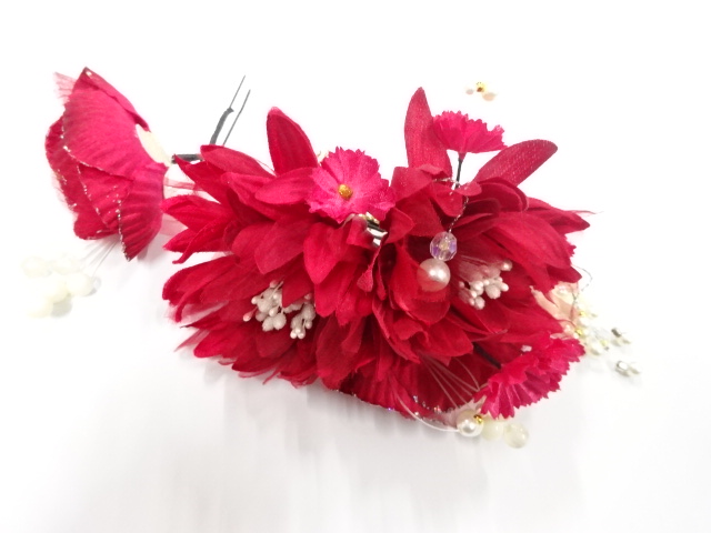 SALE!! JAPANESE KIMONO / ANTIQUE HAIR ACCESSORY SET