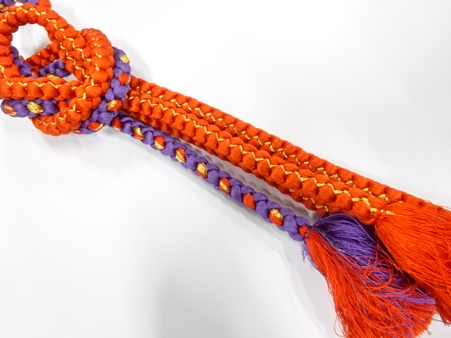 正絹　手組帯締め