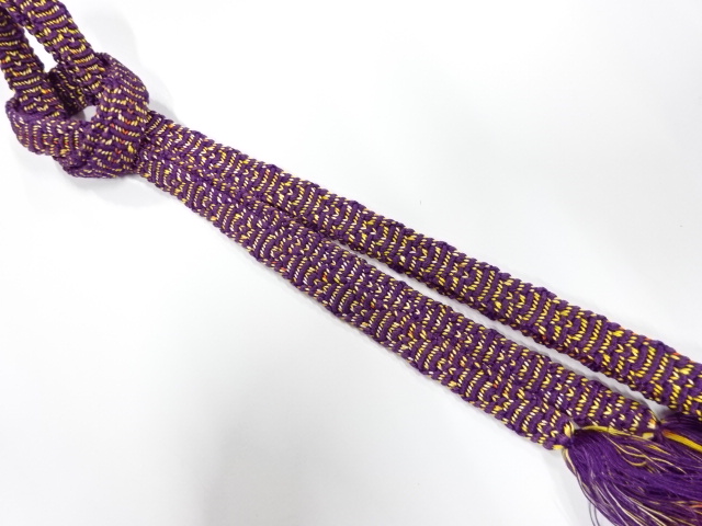 正絹　手組帯締め