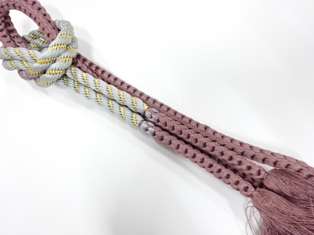 正絹　手組帯締め