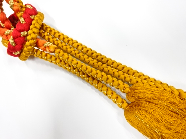 正絹　手組帯締め