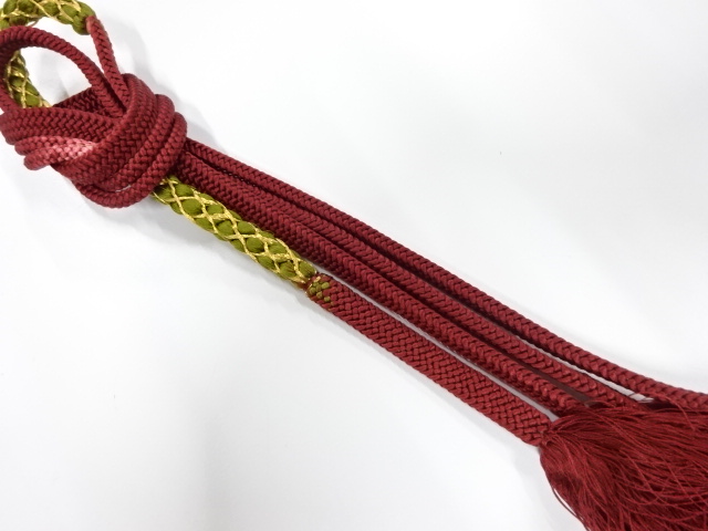 正絹　手組帯締め