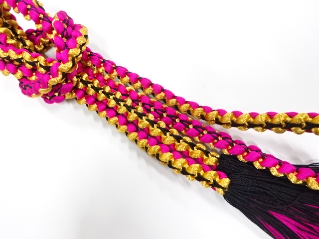 正絹　手組帯締め