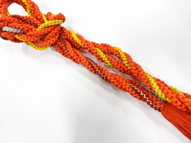 正絹　手組帯締め