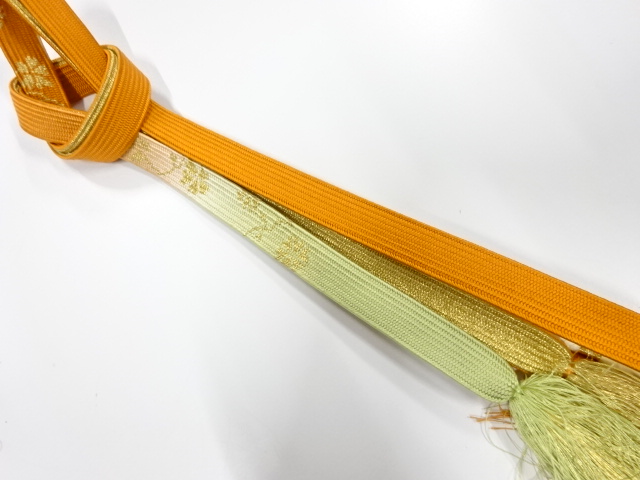 未使用品　正絹　手組帯締め
