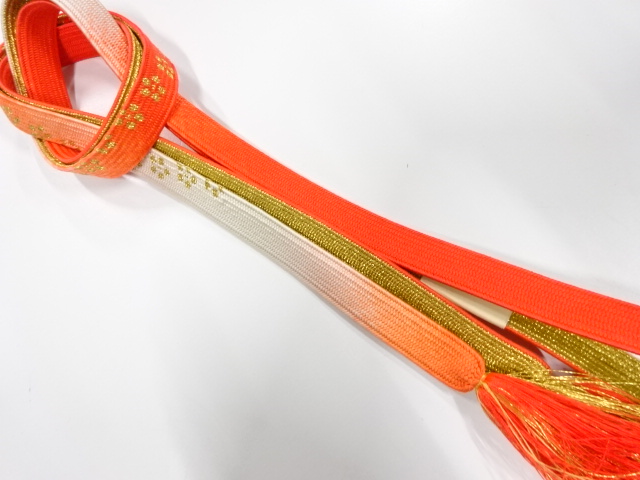 未使用品　正絹　手組帯締め