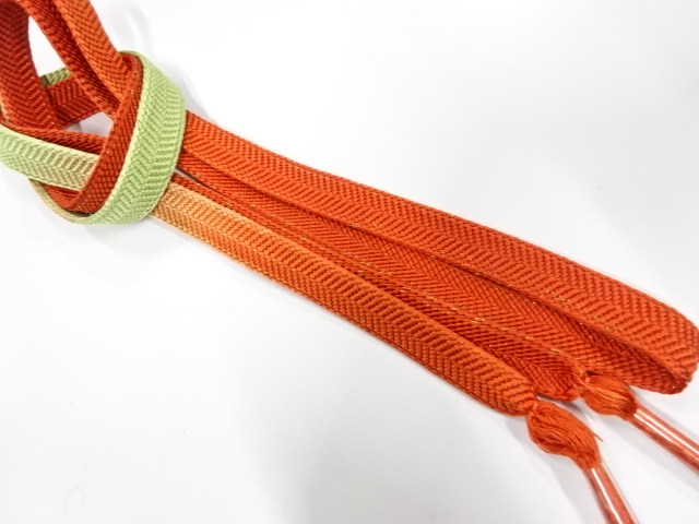 未使用品　正絹　手組帯締め