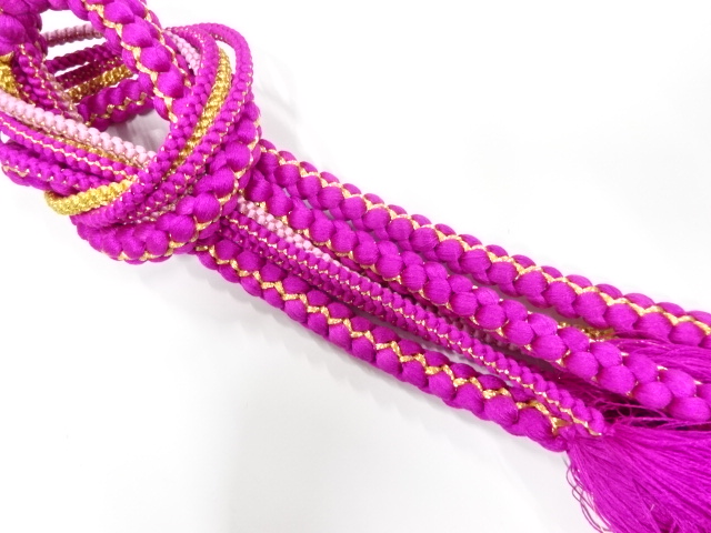 正絹　手組帯締め