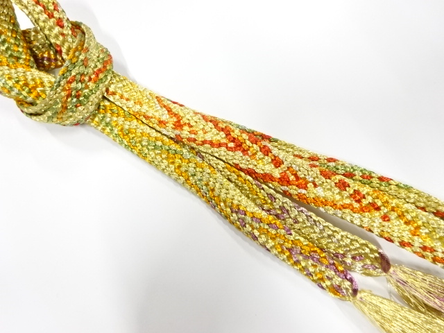 正絹　手組帯締め