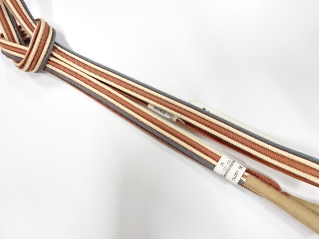 未使用品　正絹　手組帯締め