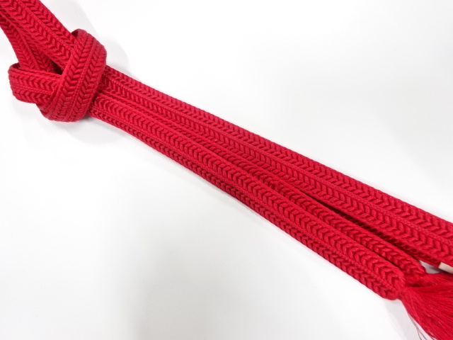 未使用品　正絹　手組帯締め