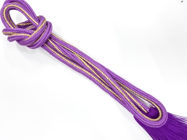 正絹　撚り房　手組帯締め