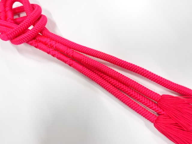 正絹　撚り房　手組帯締め