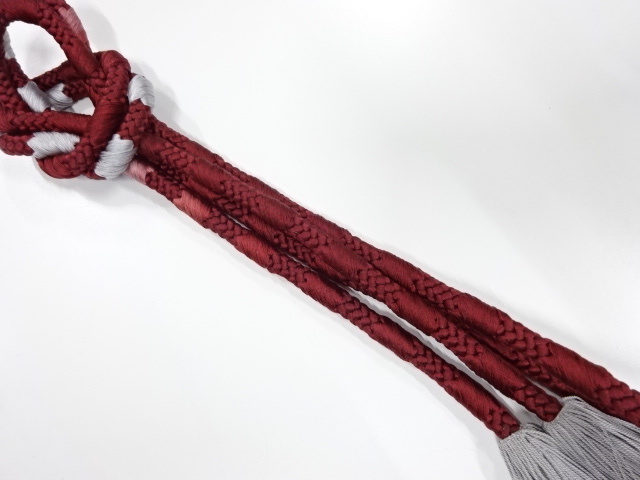 正絹　撚り房　手組帯締め