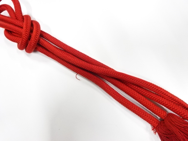 正絹　撚り房　手組帯締め