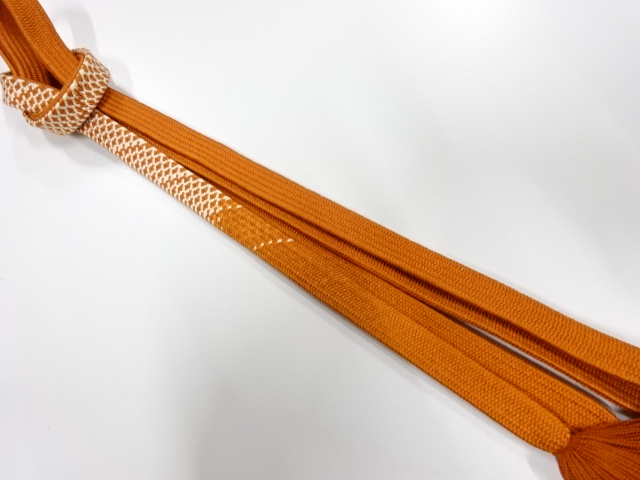 正絹　撚り房　手組帯締め