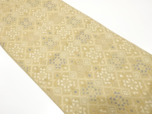 アンティーク　抽象模様織り出し袋帯（材料）