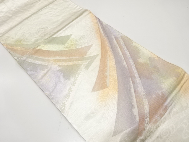 アンティーク　熨斗に花模様織り出し袋帯（材料）