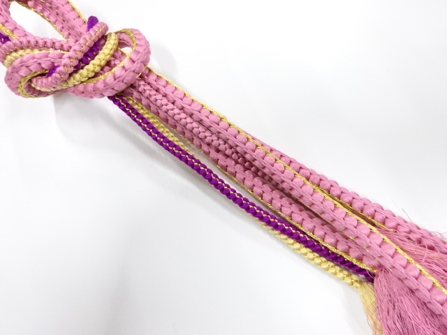 正絹　手組帯締め