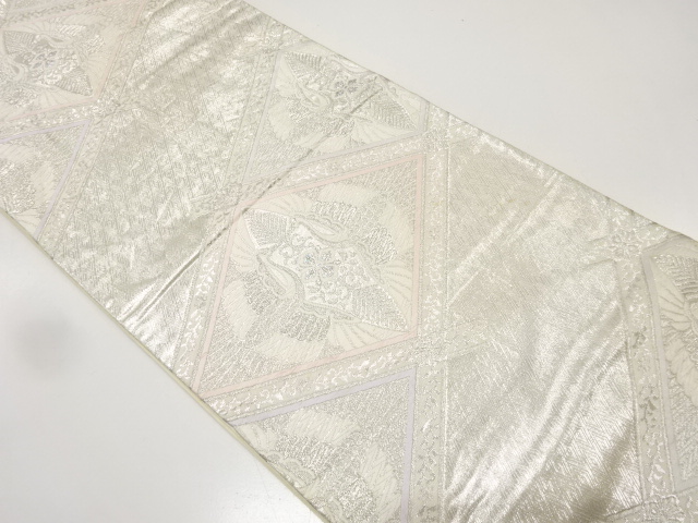 SALE!! JAPANESE KIMONO / ANTIQUE FUKURO OBI / SILK / WOVEN FLORAL SARASA