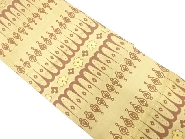 SALE!! JAPANESE KIMONO / ANTIQUE FUKURO OBI / SILK / WOVEN SARASA