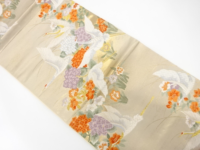 SALE!! JAPANESE FUKURO OBI / WOVEN HYDRANGEA