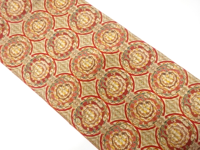 SALE!! JAPANESE NAGOYA OBI / WOVEN CHINESE FLOWER