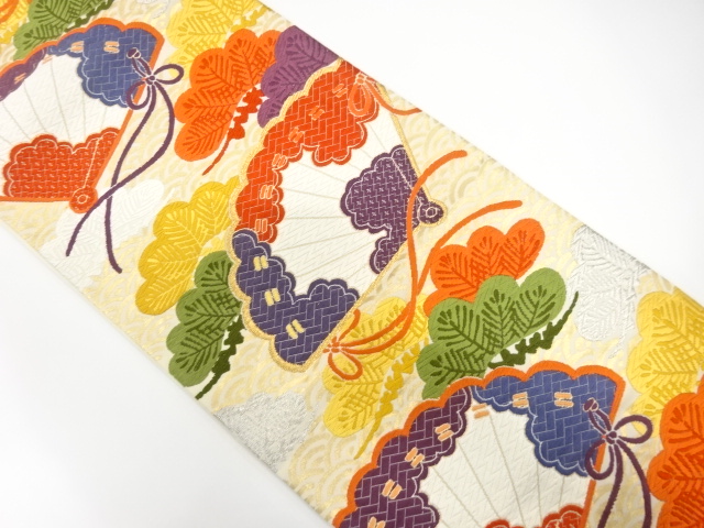 SALE!! JAPANESE FUKURO OBI / KARA-ORI / WOVEN PINE