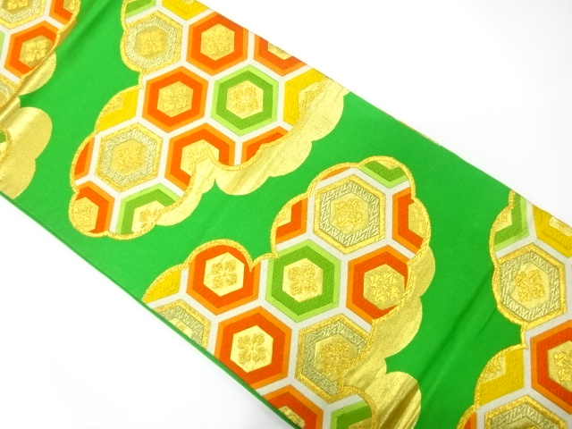 SALE!! JAPANESE KIMONO / ANTIQUE FUKURO OBI / SILK / WOVEN CLOUD