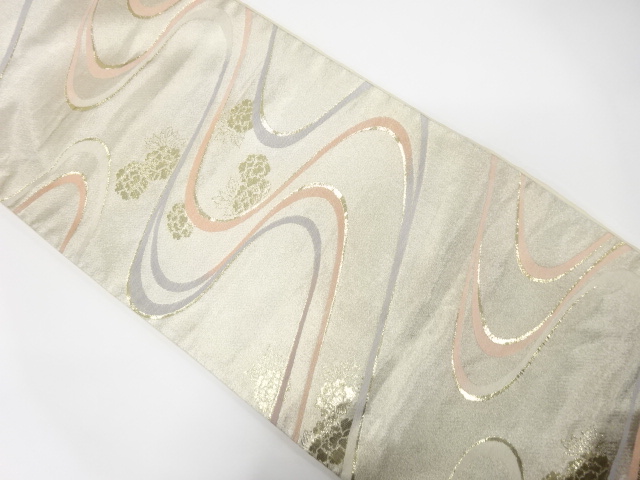 SALE!! JAPANESE KIMONO / ANTIQUE FUKURO OBI / SILK / WOVEN STREAM