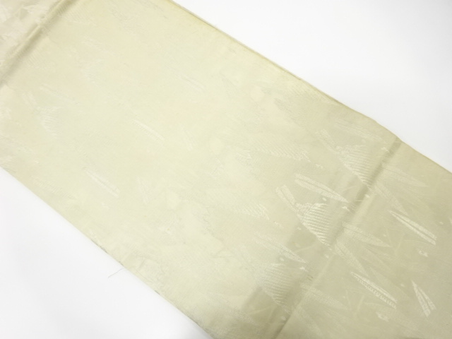 SALE!! JAPANESE KIMONO / ANTIQUE MARU OBI / WOVEN BAMBOO GRASS