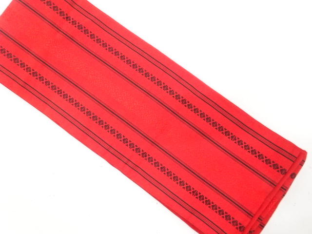 JAPANESE KIMONO / HANHABA OBI / SILK / CHIKUZEN HAKATA