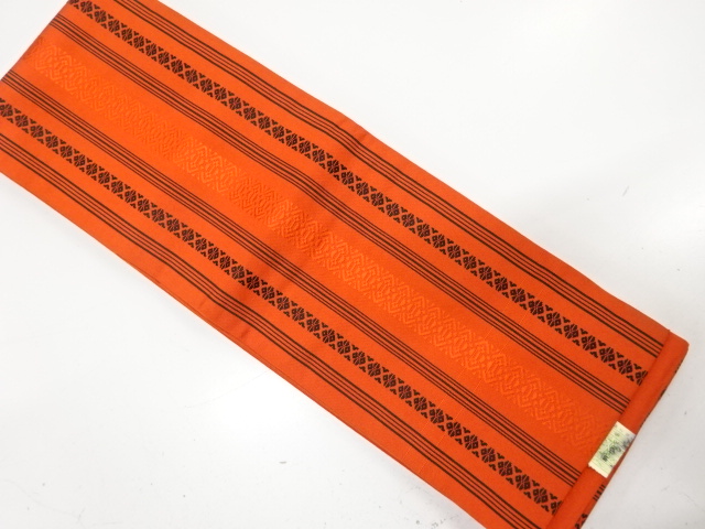 JAPANESE KIMONO / HANHABA OBI / SILK / CHIKUZEN HAKATA