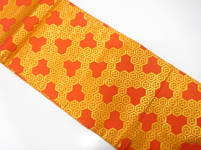 SALE!! JAPANESE KIMONO / ANTIQUE OBI FOR KIDS / SILK / WOVEN FLORAL KIKKO