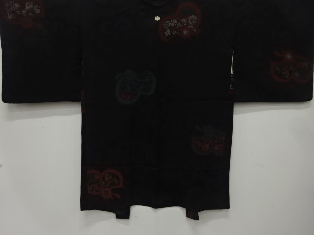 SALE!! JAPANESE ANTIQUE HAORI / TAISHO ROMAN STYLE / SILK / URUSHI / WOVEN TREASURES